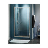 Maax - Pivolok Deluxe 32.5-37 x 64.5 in. Pivot Shower Door for Alcove Installation with Clear glass in Chrome