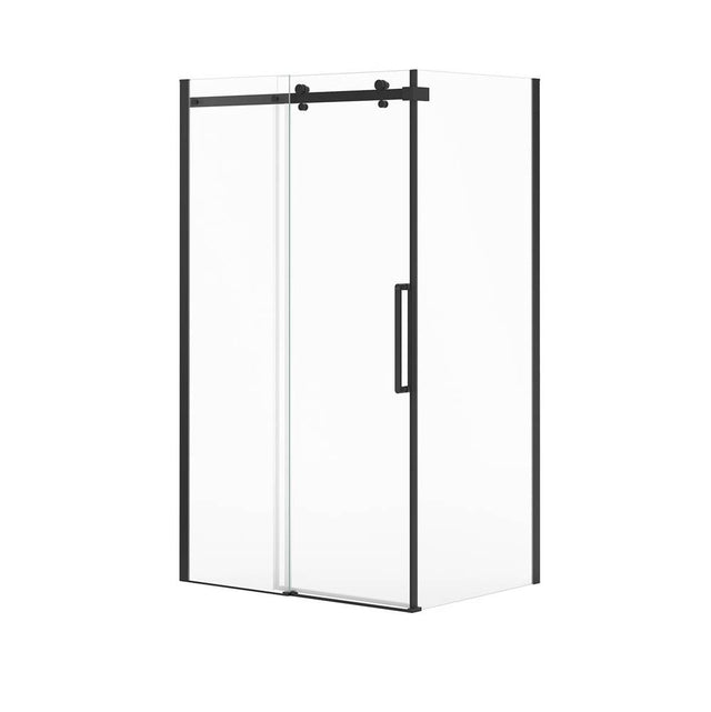 Maax - Halo Pro GS Return Panel for 32 in. Base with GlassShield glass in Matte Black