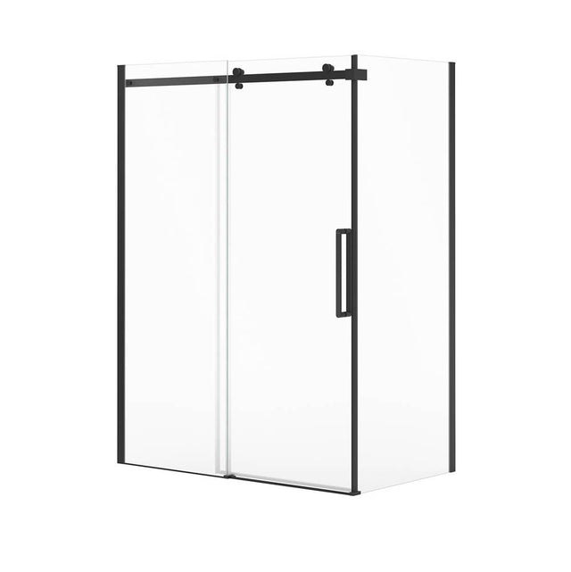 Maax - Halo Pro GS Return Panel for 36 in. Base with GlassShield glass in Matte Black