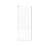 Incognito 76 Return Panel for 32 in. Base with Clear glass in Brushed Nickel