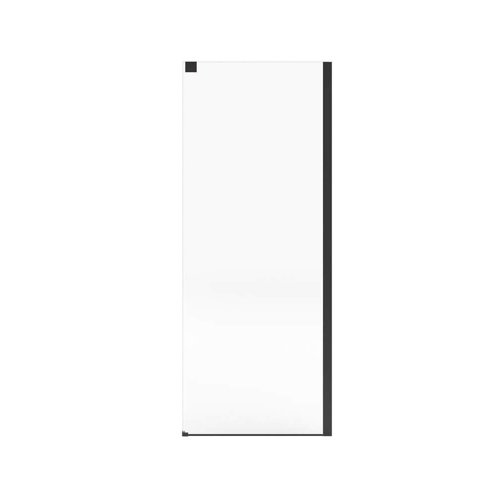Incognito 76 Return Panel for 32 in. Base with Clear glass in Matte Black