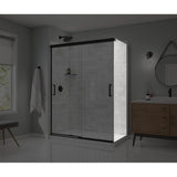 Maax - Incognito 76 Return Panel for 32 in. Base with Clear glass in Matte Black