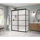 Incognito 76 Return Panel for 32 in. Base with Shaker glass in Matte Black