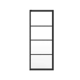 Incognito 76 Return Panel for 32 in. Base with Shaker glass in Matte Black