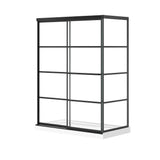 Incognito 76 Return Panel for 32 in. Base with Shaker glass in Matte Black
