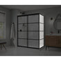 Maax - Incognito 76 Return Panel for 32 in. Base with Shaker glass in Matte Black
