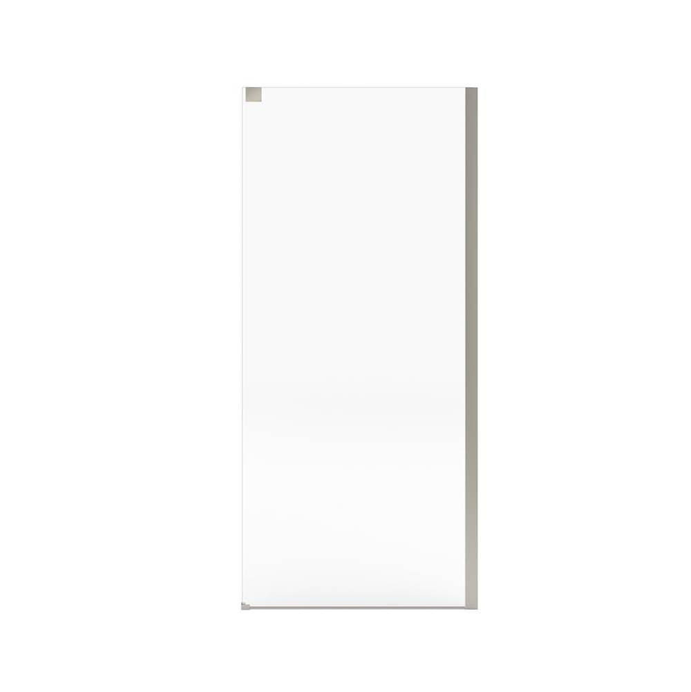 Incognito 76 Return Panel for 36 in. Base with Clear glass in Brushed Nickel