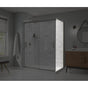 Maax - Incognito 76 Return Panel for 36 in. Base with Clear glass in Brushed Nickel