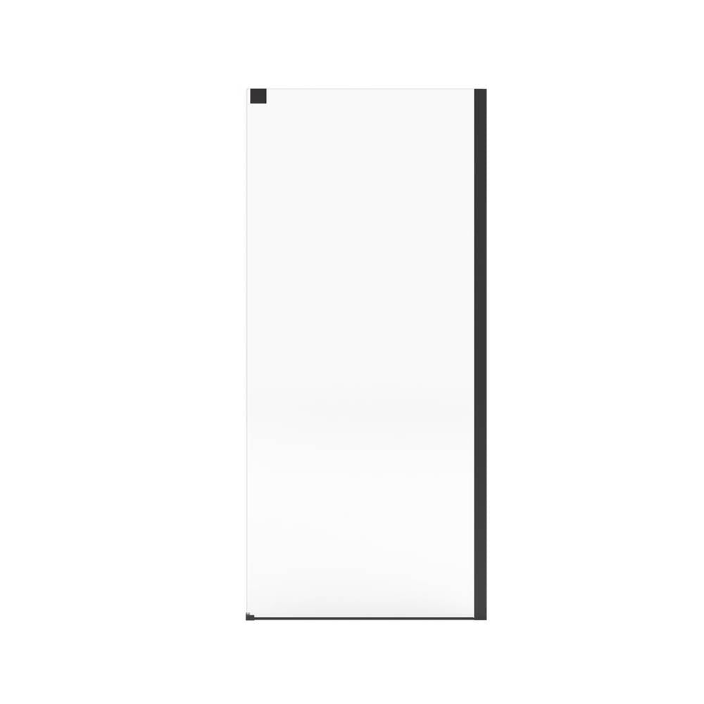 Incognito 76 Return Panel for 36 in. Base with Clear glass in Matte Black