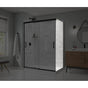 Maax - Incognito 76 Return Panel for 36 in. Base with Clear glass in Matte Black