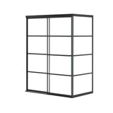 Incognito 76 Return Panel for 36 in. Base with Shaker glass in Matte Black