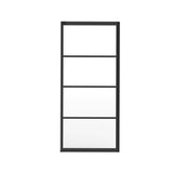 Incognito 76 Return Panel for 36 in. Base with Shaker glass in Matte Black