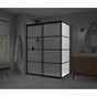 Maax - Incognito 76 Return Panel for 36 in. Base with Shaker glass in Matte Black