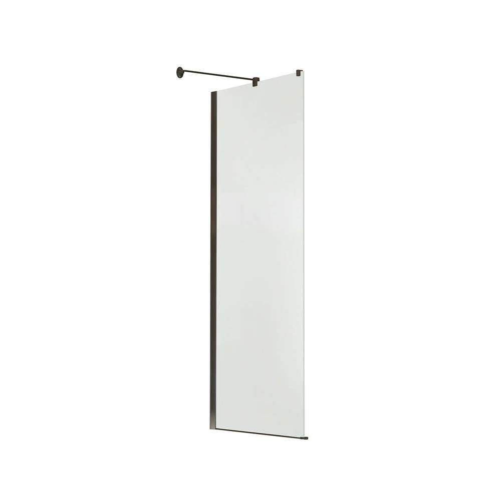 Reveal 71 Return Panel for 36 in. Base with Clear glass in Dark Bronze