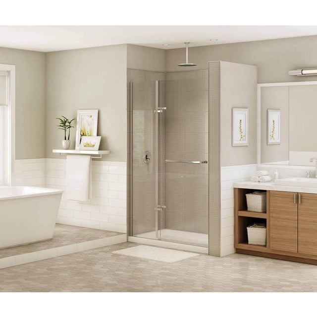 Maax - Reveal 71 38-41 x 71.5 in. 8mm Pivot Shower Door for Alcove Installation with Clear glass in Chrome