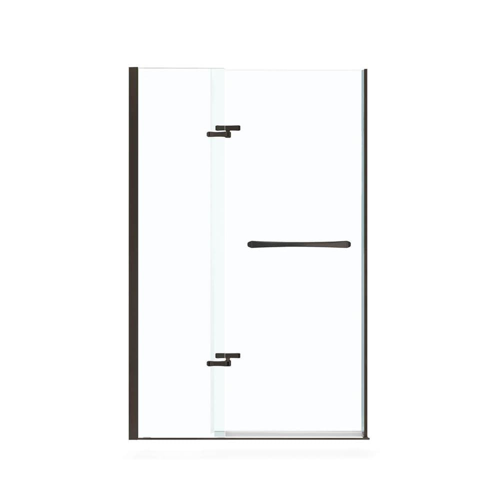 Reveal 71 38-41 x 71.5 in. 8mm Pivot Shower Door for Alcove Installation with Clear glass in Dark Bronze