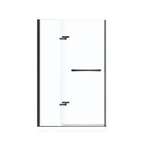 Reveal 71 38-41 x 71.5 in. 8mm Pivot Shower Door for Alcove Installation with Clear glass in Dark Bronze