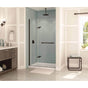 Maax - Reveal 71 38-41 x 71.5 in. 8mm Pivot Shower Door for Alcove Installation with Clear glass in Dark Bronze