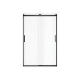 Revelation Round 44-47 x 70.5-73 in. 8mm Bypass Shower Door for Alcove Installation with Clear glass in Matte Black
