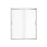 Revelation Round 56-59 x 70.5-73 in. 8mm Bypass Shower Door for Alcove Installation with Clear glass in Chrome