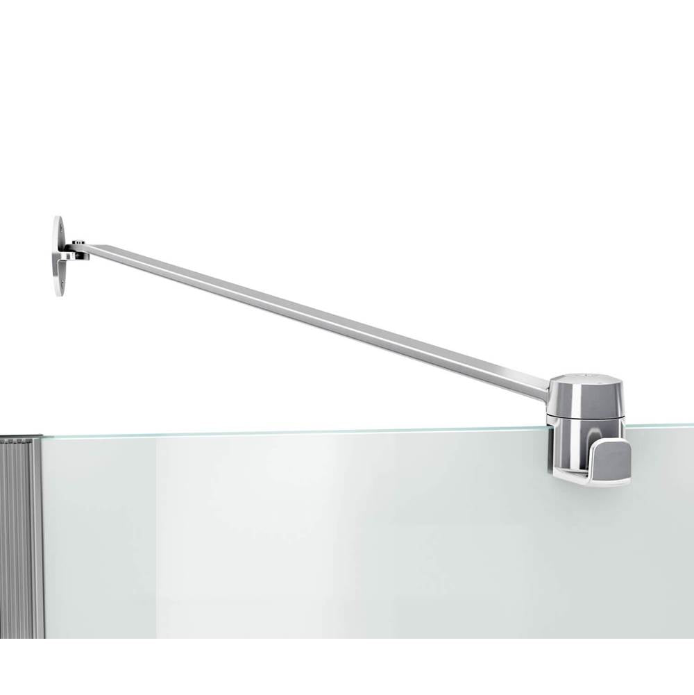 Reveal 71 51.5-54.5 x 71.5 in. 8mm Pivot Shower Door for Alcove Installation with Clear glass in Chrome