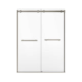 Duel Alto 56-59 X 78 in. 8mm Bypass Shower Door for Alcove Installation with GlassShield glass in Brushed Nickel