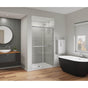 Maax - Duel Alto 44-47 X 78 in. 8mm Bypass Shower Door for Alcove Installation with GlassShield glass in Chrome