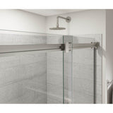 Duel Alto 44-47 X 78 in. 8mm Bypass Shower Door for Alcove Installation with GlassShield glass in Brushed Nickel