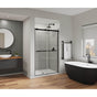 Maax - Duel Alto 44-47 X 78 in. 8mm Bypass Shower Door for Alcove Installation with GlassShield glass in Matte Black