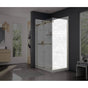 Maax - Duel and Inverto Return Panel for 32 in. Base with Clear glass in Brushed Nickel