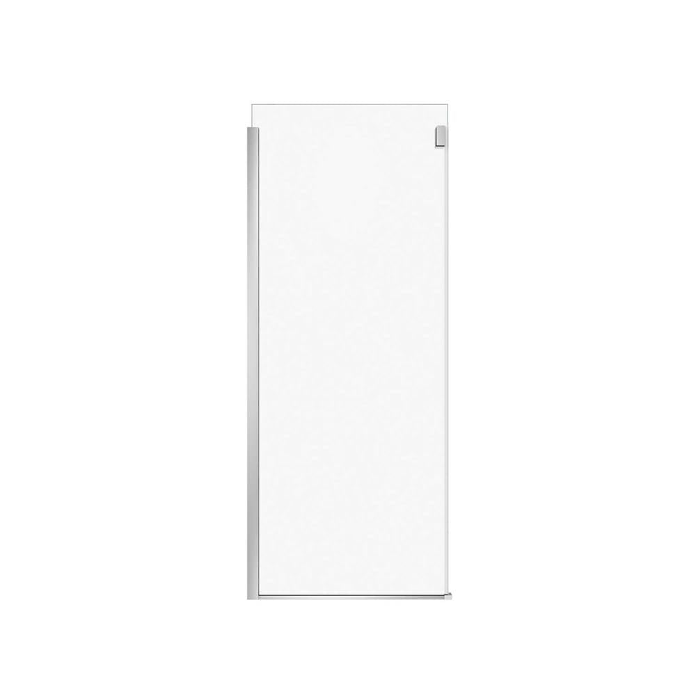 Duel and Inverto Return Panel for 36 in. Base with Clear glass in Chrome