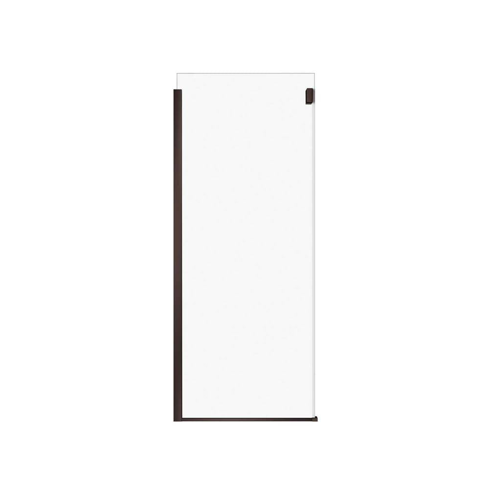 Duel and Inverto Return Panel for 36 in. Base with Clear glass in Dark Bronze