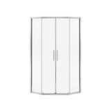 Radia Neo-angle 36 x 36 x 71.5 in. 6mm Sliding Shower Door for Corner Installation with Clear glass in Chrome