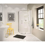 Maax - Radia Neo-round 32 x 32 x 71.5 in. 6mm Sliding Shower Door for Corner Installation with Clear glass in Chrome
