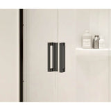 Radia Neo-round 40 x 40 x 71.5 in. 6 mm Sliding Shower Door for Corner Installation with Clear glass in Matte Black