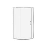 Radia Round 36 x 36 x 71.5 in. 6mm Sliding Shower Door for Corner Installation with Clear glass in Chrome