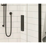 Radia Round 36 x 36 x 71.5 in. 6 mm Sliding Shower Door for Corner Installation with Clear glass in Matte Black