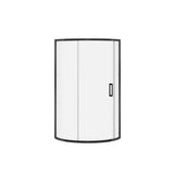 Radia Round 36 x 36 x 71.5 in. 6 mm Sliding Shower Door for Corner Installation with Clear glass in Matte Black