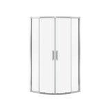 Radia Neo-round 38 x 38 x 71.5 in. 6 mm Sliding Shower Door for Corner Installation with Clear glass in Chrome