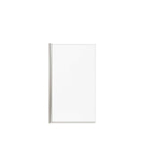 Edge Square 34 x 58 in. 8 mm Tub Screen for Alcove Installation with Clear glass in Brushed Nickel