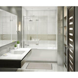 Maax - Edge Duo 42 x 58 in. 8 mm Pivot Tub Screen for Alcove Installation with Clear glass in Chrome