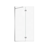 Edge Duo 42 x 75 in. 8 mm Pivot Shower Screen for Alcove Installation with Clear glass in Chrome