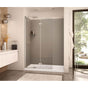 Maax - Edge Duo 42 x 75 in. 8 mm Pivot Shower Screen for Alcove Installation with Clear glass in Brushed Nickel