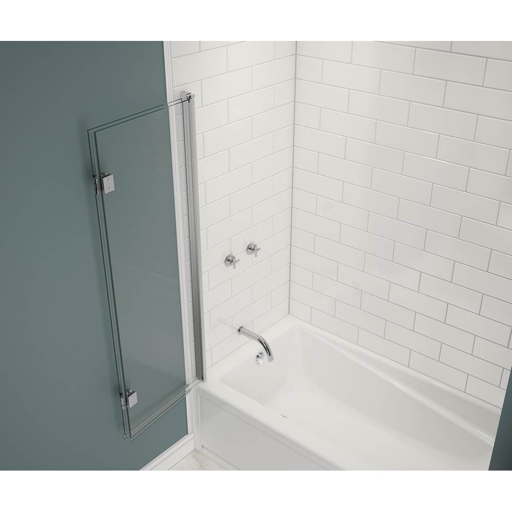 Edge Access 42 x 56 in. 6 mm Pivot Tub Screen for Alcove Installation with Clear glass in Chrome
