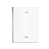 Edge Access 42 x 56 in. 6 mm Pivot Tub Screen for Alcove Installation with Clear glass in Chrome