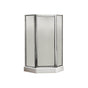 Maax - Silhouette Plus Neo-angle 38 x 38-40 x 40 x 70 in Pivot Shower Door for Corner Installation with Hammer glass in Chrome