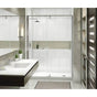 Maax - ModulR 60 x 78 in. 8 mm Pivot Shower Door for Alcove Installation with Clear glass in Brushed Nickel