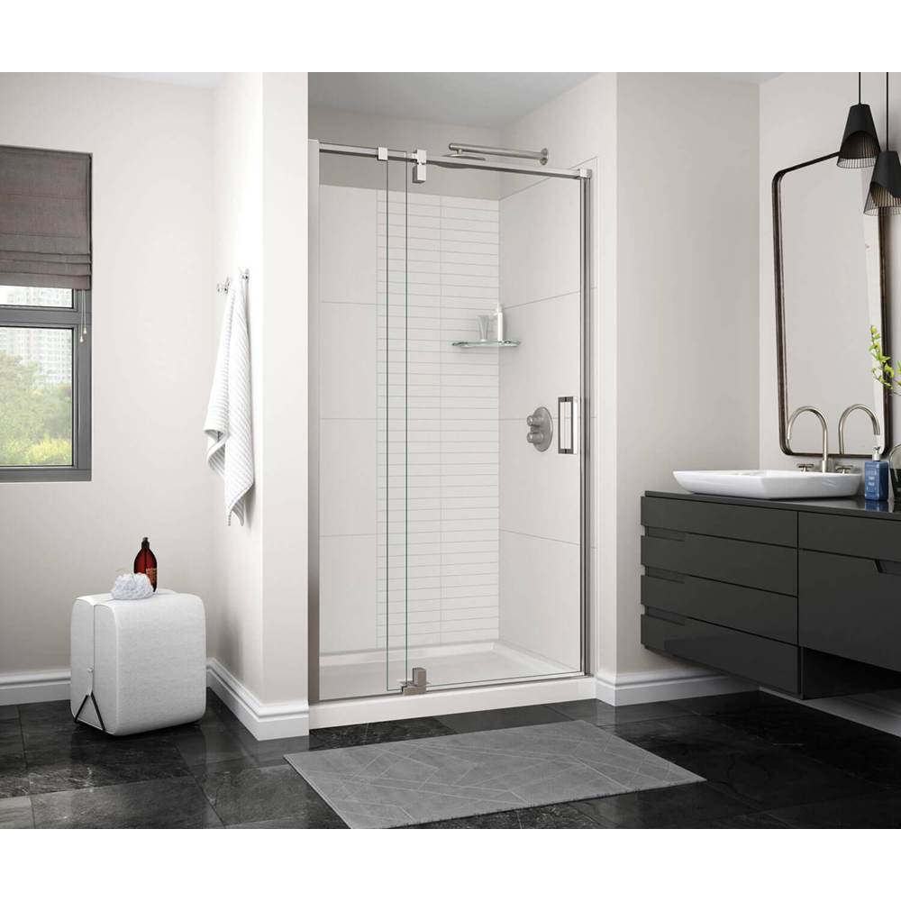 Maax - ModulR 48 x 78 in. 8 mm Pivot Shower Door for Alcove Installation with Clear glass in Chrome