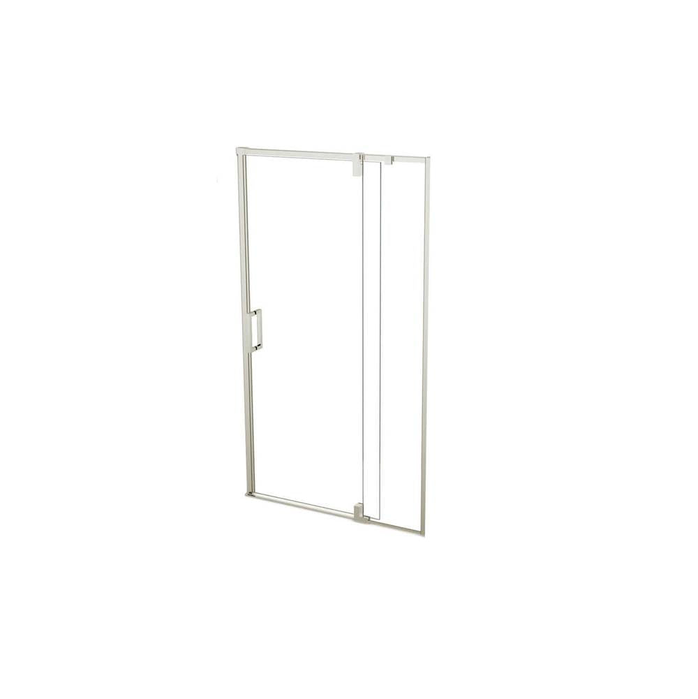 ModulR 48 x 78 in. 8 mm Pivot Shower Door for Alcove Installation with Clear glass in Brushed Nickel
