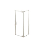 ModulR 36 x 36 x 78 in. 8mm Pivot Shower Door for Corner Installation with Clear glass in Brushed Nickel
